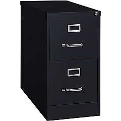 Lorell Fortress Series 26-1/2" Commercial-Grade Vertical File Cabinet 15" Width x 26.5" Depth x 28.4" Height - 2 x Drawer(s) for File - Letter - Vertical - Security Lock, Ball-bearing Suspension, Heavy Duty - Black - Steel - Recycled - 1 Each (LLR60194) Lorell Fortress Series 26-1/2" Commercial-Grade Vertical File Cabinet 15" Width x 26.5" Depth x 28.4" Height - 2 x Drawer(s) for File - Letter - Vertical - Security Lock, Ball-bearing Suspension, Heavy Duty - Black - Steel - Recycled - 1 Each (LLR60194)
