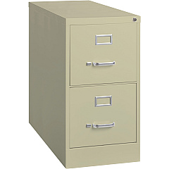 Lorell Fortress Series 26-1/2" Commercial-Grade Vertical File Cabinet 15" Width x 26.5" Depth x 28.4" Height - 2 x Drawer(s) for File - Letter - Vertical - Security Lock, Ball-bearing Suspension, Heavy Duty - Putty - Steel - Recycled - 1 Each (LLR60196) Lorell Fortress Series 26-1/2" Commercial-Grade Vertical File Cabinet 15" Width x 26.5" Depth x 28.4" Height - 2 x Drawer(s) for File - Letter - Vertical - Security Lock, Ball-bearing Suspension, Heavy Duty - Putty - Steel - Recycled - 1 Each (LLR60196)