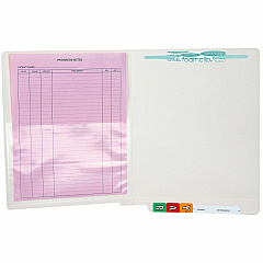 Tabbies Self-adhesive Poly Pockets 6" Height x 9" Width - Clear - Poly - 100 / Box (54499)