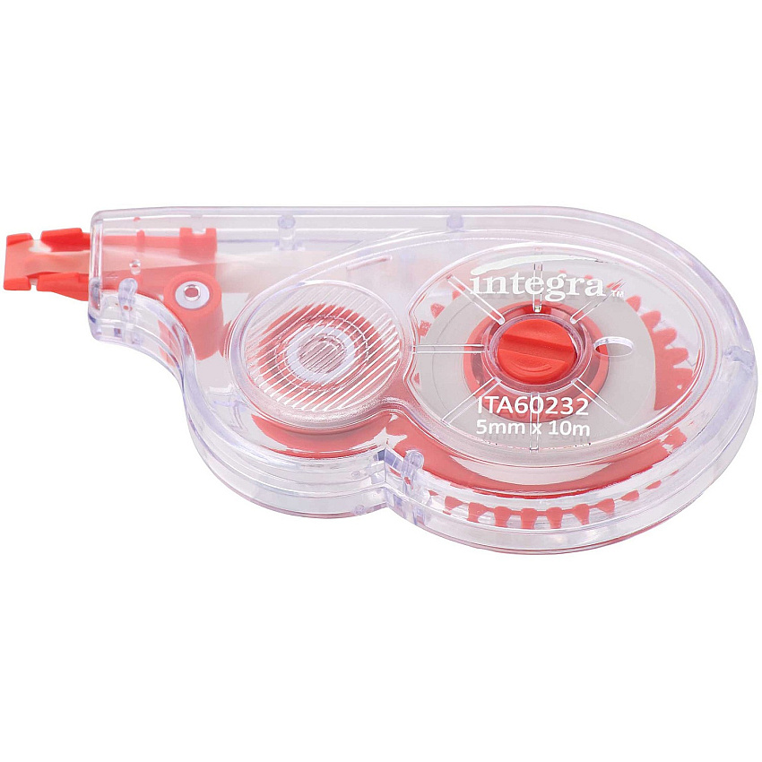 Integra Side-Apply Correction Tape 0.20" Tape Width x 32.80 ft Tape Length - Smoke Dispenser - Tear Resistant - Smoke - 1 Each (60232)