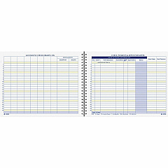 Adams Check Payment & Deposit Register 96 Sheet(s) - 11" x 8.50" Sheet Size - Assorted - White Sheet(s) - 1 Each (AFR60)