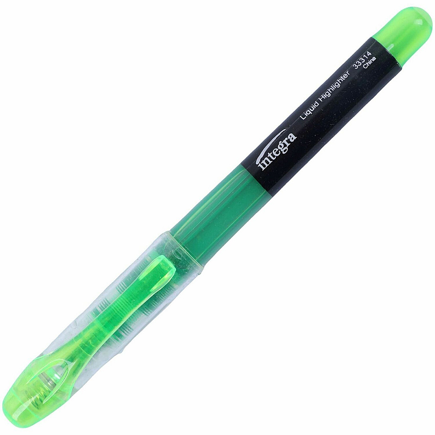 Integra Liquid Highlighters Green Ink - 12 / Dozen (33314)