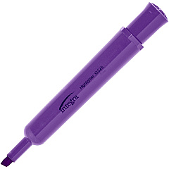 Integra Chisel Desk Liquid Highlighters Purple Ink - 12 / Dozen (33325)