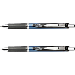 Pentel EnerGel RTX Liquid Gel Pens 0.7 mm Medium Needle Pen Point - Refillable - Retractable - Black Ink - Gel-based - Blue Barrel - Stainless Steel Tip - 2 / Pack (BLN77BP2A) Pentel EnerGel RTX Liquid Gel Pens 0.7 mm Medium Needle Pen Point - Refillable - Retractable - Black Ink - Gel-based - Blue Barrel - Stainless Steel Tip - 2 / Pack (BLN77BP2A)