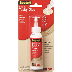 Scotch Quick-drying Tacky Glue 2 oz - Clear - 1 Pack (6052)