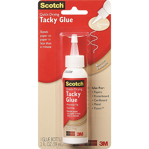 Scotch Quick-drying Tacky Glue 2 oz - Clear - 1 Pack (6052)