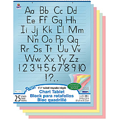 Pacon Colored Paper Chart Tablet 25 Sheets - 1.50" Ruled - 24" x 32" Sheet Size - 24" Height x 32" Width - Assorted Paper - Punched, Spiral Bound - Recycled - 1 Each (74733) Pacon Colored Paper Chart Tablet 25 Sheets - 1.50" Ruled - 24" x 32" Sheet Size - 24" Height x 32" Width - Assorted Paper - Punched, Spiral Bound - Recycled - 1 Each (74733)