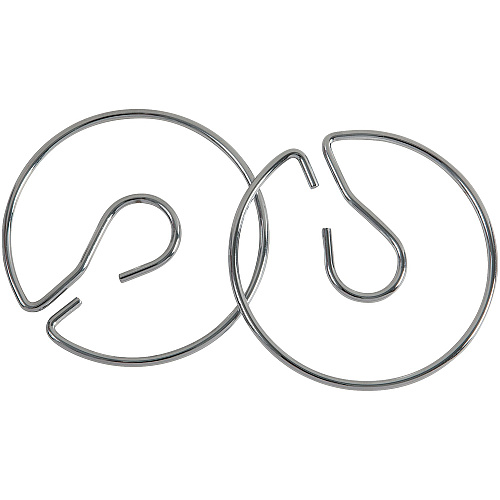 Pacon Chart Stand Rings 4" Diameter - Metal - Silver - 2 / Pack (74440)