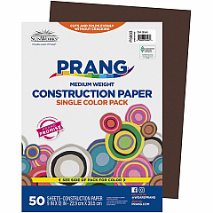 Prang Construction Paper Art - 12" Width x 9" Length - Dark Brown - Groundwood - 1 Pack (6803) Prang Construction Paper Art - 12" Width x 9" Length - Dark Brown - Groundwood - 1 Pack (6803)