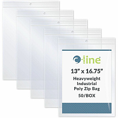 C-Line Oversized Heavyweight Poly Zip Bags 16.75" Length x 13" Width - Clear - Poly - Industry, File, Paper Sheet - 1 Box (47014) C-Line Oversized Heavyweight Poly Zip Bags 16.75" Length x 13" Width - Clear - Poly - Industry, File, Paper Sheet - 1 Box (47014)