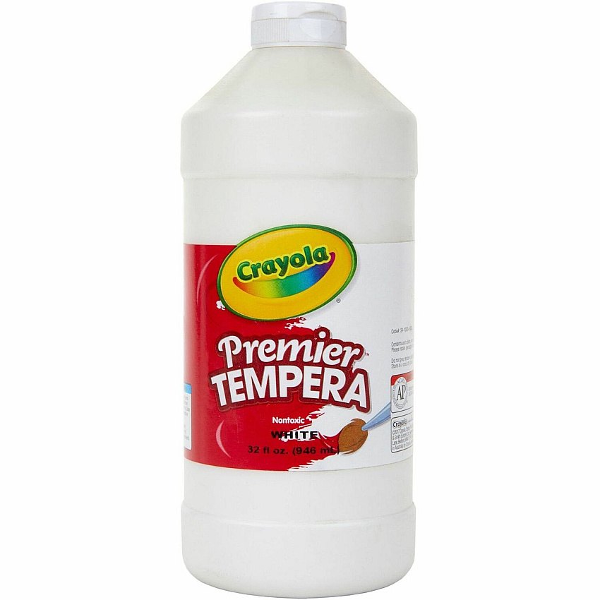 Crayola Premier Tempera Paint 1 Color(s) - White - 2 lb - 1 Each (541232053)