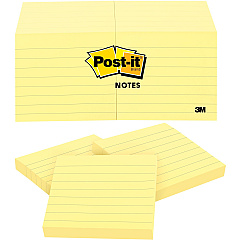 Post-it® Notes Original Lined Notepads 1200 - 3" Flag/Note Width x 3" Flag/Note Length - Square - 100 Sheets per Pad - Ruled - Yellow - Paper - Removable - 1 Pack (630SS) Post-it® Notes Original Lined Notepads 1200 - 3" Flag/Note Width x 3" Flag/Note Length - Square - 100 Sheets per Pad - Ruled - Yellow - Paper - Removable - 1 Pack (630SS)