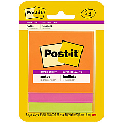 Post-it® Super Sticky Note Pads - Energy Boost Color Collection 135 - 3" Flag/Note Width x 3" Flag/Note Length - Square - 45 Sheets per Pad - Unruled - Vital Orange, Tropical Pink, Limeade - Paper - Self-adhesive - 1 Pack (3321SSAU) Post-it® Super Sticky Note Pads - Energy Boost Color Collection 135 - 3" Flag/Note Width x 3" Flag/Note Length - Square - 45 Sheets per Pad - Unruled - Vital Orange, Tropical Pink, Limeade - Paper - Self-adhesive - 1 Pack (3321SSAU)