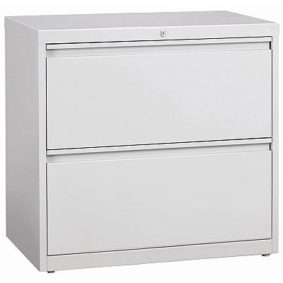 Lorell Fortress Series Lateral File 36" Width x 18.6" Depth x 28.1" Height - 2 x Drawer(s) for File - Legal, Letter, A4 - Lateral - Rust Proof, Leveling Glide, Interlocking, Ball-bearing Suspension, Label Holder, Hanging Rail - Light Gray - Bak (LLR60448)