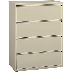 Lorell Fortress Series Lateral File 42" Width x 18.6" Depth x 52.5" Height - 4 x Drawer(s) for File - Legal, Letter, A4 - Lateral - Rust Proof, Leveling Glide, Interlocking, Ball-bearing Suspension, Label Holder - Putty - Baked Enamel - Recycle (LLR60435) Lorell Fortress Series Lateral File 42" Width x 18.6" Depth x 52.5" Height - 4 x Drawer(s) for File - Legal, Letter, A4 - Lateral - Rust Proof, Leveling Glide, Interlocking, Ball-bearing Suspension, Label Holder - Putty - Baked Enamel - Recycle (LLR60435)