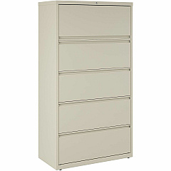 Lorell Fortress Series Lateral File 36" Width x 18.6" Depth x 67.7" Height - 5 x Drawer(s) for File - Legal, Letter, A4 - Lateral - Rust Proof, Leveling Glide, Interlocking, Ball-bearing Suspension, Label Holder - Putty - Baked Enamel - Recycle (LLR60441) Lorell Fortress Series Lateral File 36" Width x 18.6" Depth x 67.7" Height - 5 x Drawer(s) for File - Legal, Letter, A4 - Lateral - Rust Proof, Leveling Glide, Interlocking, Ball-bearing Suspension, Label Holder - Putty - Baked Enamel - Recycle (LLR60441)