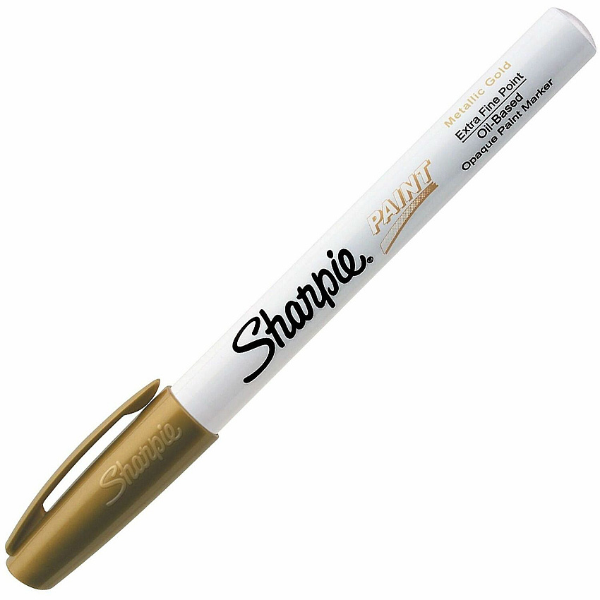 Sharpie Extra Fine Oil-Based Paint Markers Gold Ink - Oil Based - 1 Each (35532)