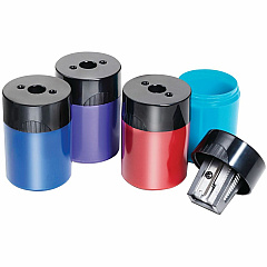 Staedtler Cylinder Metal Blade Pencil Sharpener 1 Hole(s) - 2.2" Height x 1.5" Width - Metal - Assorted - 10 / Box (51163) Staedtler Cylinder Metal Blade Pencil Sharpener 1 Hole(s) - 2.2" Height x 1.5" Width - Metal - Assorted - 10 / Box (51163)
