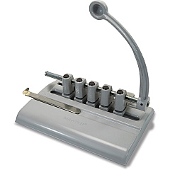 Master Products Adjustable 5-hole Punch 5 Punch Head(s) - 40 Sheet - 11/32" Punch Size - Tan - 1 Each (525M) Master Products Adjustable 5-hole Punch 5 Punch Head(s) - 40 Sheet - 11/32" Punch Size - Tan - 1 Each (525M)