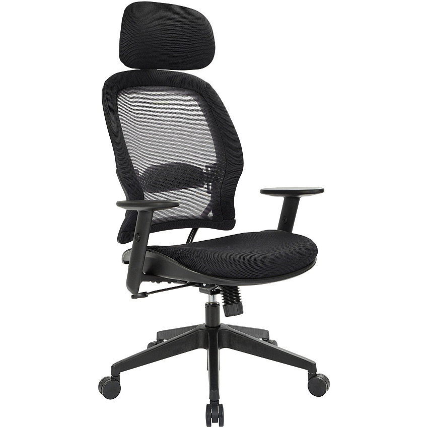 Office Star Professional Air Grid Chair with Adjustable Headrest (55403)
