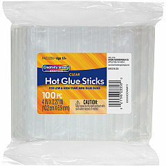 Creativity Street 5/16" Dual Temperature Glue Sticks 4 oz - Clear - 100 / Pack (3358)