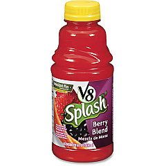 V8 Splash Berry Blend Antioxidant+ Fruit Juice 16 fl oz (473 mL) - Berry - 12 / Carton (5497)