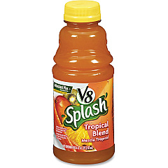 V8 Splash Tropical Blend Antioxidant+ Fruit Juice 16 fl oz (473 mL) - Tropical - 12 / Carton (5516)