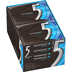 5 Gum Cobalt 5 Peppermint Sugar-free Gum Peppermint - Individually Wrapped - 10 / Box (21265)