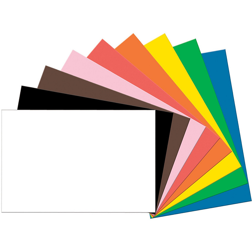 Tru-Ray Heavyweight Construction Paper 36" Width x 24" Length - Assorted - Sulphite - 50 / Pack (1031275)