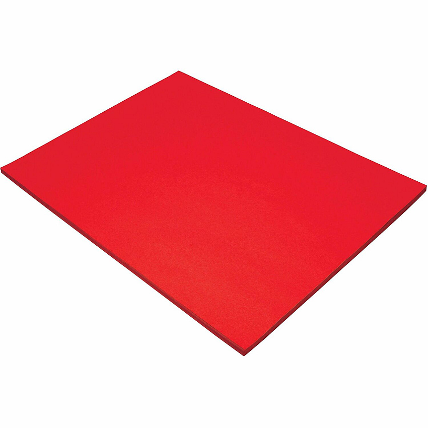 Tru-Ray Construction Paper 24" Width x 18" Length - Festive Red - 1 Pack (103433)