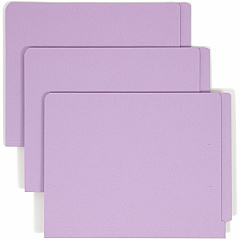 Smead Straight Tab Cut Letter Recycled Fastener Folder 8 1/2" x 11" - 2 x 2B Fastener - 2" Fastener Capacity - 11 pt. - 2 Plys - Lavender - 10% Recycled - 50 / Box (25540)
