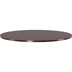 Lorell Essentials Conference Tabletop Laminated Round, Mahogany Top - 47.25" Table Top Width x 47.25" Table Top Depth x 1.25" Table Top Thickness - 1" Height - Conferencing - Assembly Required - Wood Top Material - 1 Each (LLR87240)