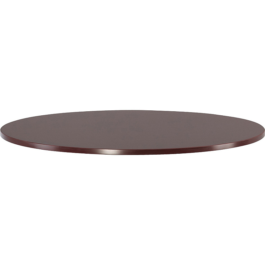 Lorell Essentials Conference Tabletop Laminated Round, Mahogany Top - 47.25" Table Top Width x 47.25" Table Top Depth x 1.25" Table Top Thickness - 1" Height - Conferencing - Assembly Required - Wood Top Material - 1 Each (LLR87240)