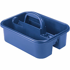 Akro-Mils Handheld Tote Caddy External Dimensions: 13.8" Width x 18.4" Depth x 9" Height - Polymer - Blue - For Tool - 1 Each (09185BLUE)