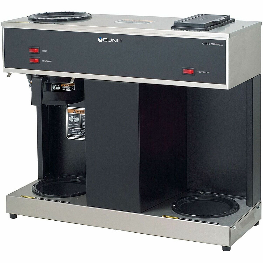 BUNN VPS 3-Warmer Coffee Brewer 1660 W - 2 quart - 12 Cup(s) - Multi-serve - Stainless Steel - Stainless Steel Body - 1 Each (042750031)