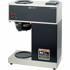 BUNN VPR12-Cup Pourover Coffee Brewer with 2 Warmers 2 quart - 12 Cup(s) - Multi-serve - Stainless Steel - Stainless Steel Body - 1 Each (332000000) BUNN VPR12-Cup Pourover Coffee Brewer with 2 Warmers 2 quart - 12 Cup(s) - Multi-serve - Stainless Steel - Stainless Steel Body - 1 Each (332000000)