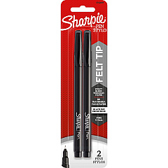 Sharpie Fine Point Pen Fine Pen Point - Black Ink - 2 / Pack (1742659)