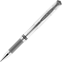 uni-ball uniball™ Signo Gel Impact Pen 1 mm Bold Pen Point - Refillable - Metallic Silver Ink - Gel-based - Clear Barrel - 12 / Dozen (60758) uni-ball uniball™ Signo Gel Impact Pen 1 mm Bold Pen Point - Refillable - Metallic Silver Ink - Gel-based - Clear Barrel - 12 / Dozen (60758)