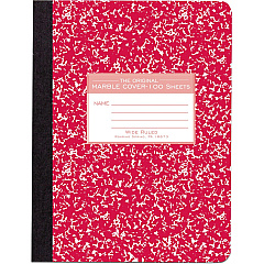 Roaring Spring Wide Ruled Hard Cover Composition Book 100 Sheets - 200 Pages - Printed - Sewn/Tapebound - Both Side Ruling Surface - Ruled Red Margin - 15 lb Basis Weight - 56 g/m² Grammage - 9 3/4" x 7 1/2" Sheet Size - 0.50" Height x 7.5" W (77229) Roaring Spring Wide Ruled Hard Cover Composition Book 100 Sheets - 200 Pages - Printed - Sewn/Tapebound - Both Side Ruling Surface - Ruled Red Margin - 15 lb Basis Weight - 56 g/m² Grammage - 9 3/4" x 7 1/2" Sheet Size - 0.50" Height x 7.5" W (77229)