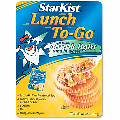 StarKist Lunch To-Go Tuna Kit Low Calorie - 1 - 4.50 oz - 12 / Carton (DEL495430)