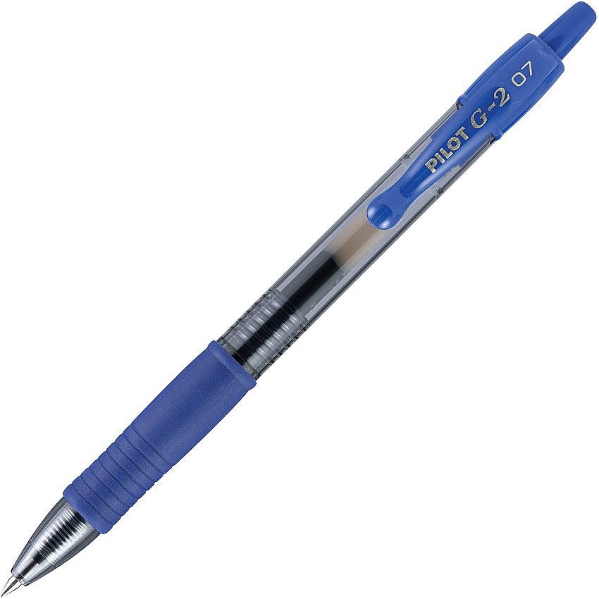 G2 Premium Gel Ink Retractable Pens 0.7 mm Fine Pen Point - Refillable - Retractable - Blue Ink - Gel-based - 12 / Dozen (31171)