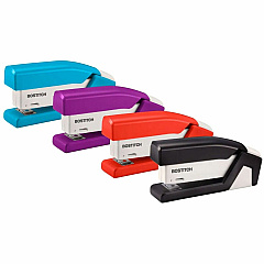 Bostitch InJoy Spring-Powered Antimicrobial Compact Stapler Staples Upto 20 Sheet - Holds Upto 105 Staple - Half Strip - Staple Size: 0.25" - Assorted - 1 Each (1558)