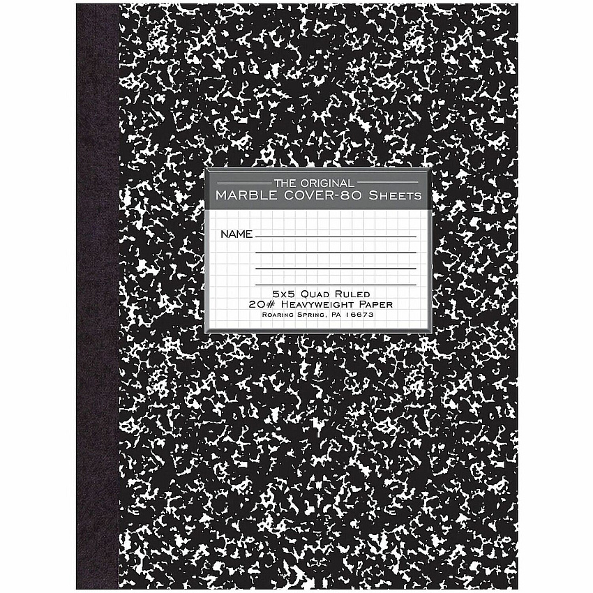 Roaring Spring Black Marble Composition Book (77475)