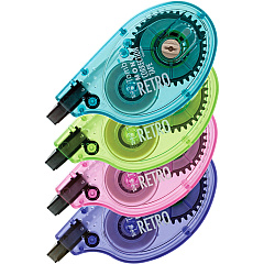 Tombow Single-line Bright Dispenser Correction Tapes 0.16" Tape Width x 32.83 ft Tape Length - 1 Line(s) - White Tape - Ergonomic Assorted Dispenser - Acid-free, Non-refillable - Assorted - 4 / Pack (68679) Tombow Single-line Bright Dispenser Correction Tapes 0.16" Tape Width x 32.83 ft Tape Length - 1 Line(s) - White Tape - Ergonomic Assorted Dispenser - Acid-free, Non-refillable - Assorted - 4 / Pack (68679)