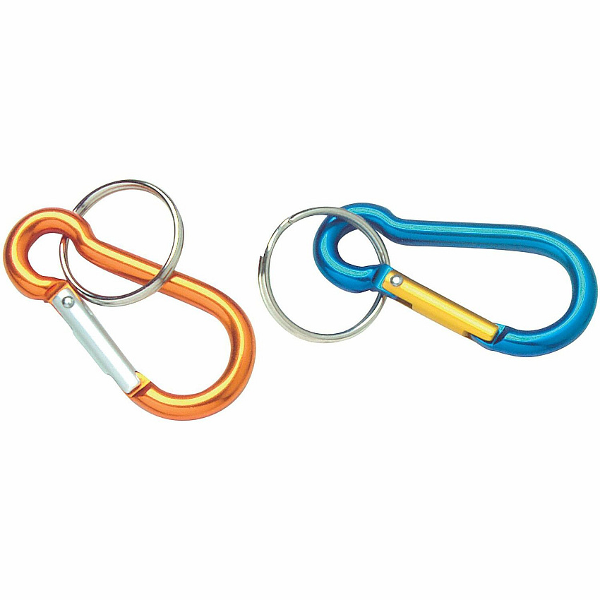 Baumgartens Key Ring Metal - Orange, Silver, Blue, Purple - 1 Each (41010)