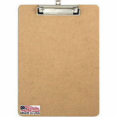 Officemate Low-profile Clipboard 1" Clip Capacity - 9" x 12 1/2" Sheet Size - Hardboard - Brown - 1 Each (83219) Officemate Low-profile Clipboard 1" Clip Capacity - 9" x 12 1/2" Sheet Size - Hardboard - Brown - 1 Each (83219)
