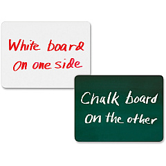 Creativity Street 2-in-1 Personal Combo Board 12" (1 ft) Width x 9" (0.8 ft) Height - Dark Green Surface - 10 / Pack (988310)