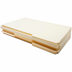 Business Source 1/3 Tab Cut Legal Recycled Top Tab File Folder 8 1/2" x 14" - 3/4" Expansion - Top Tab Location - Assorted Tab Position - 1 Plys - Manila Paper - Manila - Tab - 10% Recycled - 100 / Box (BSN17526)