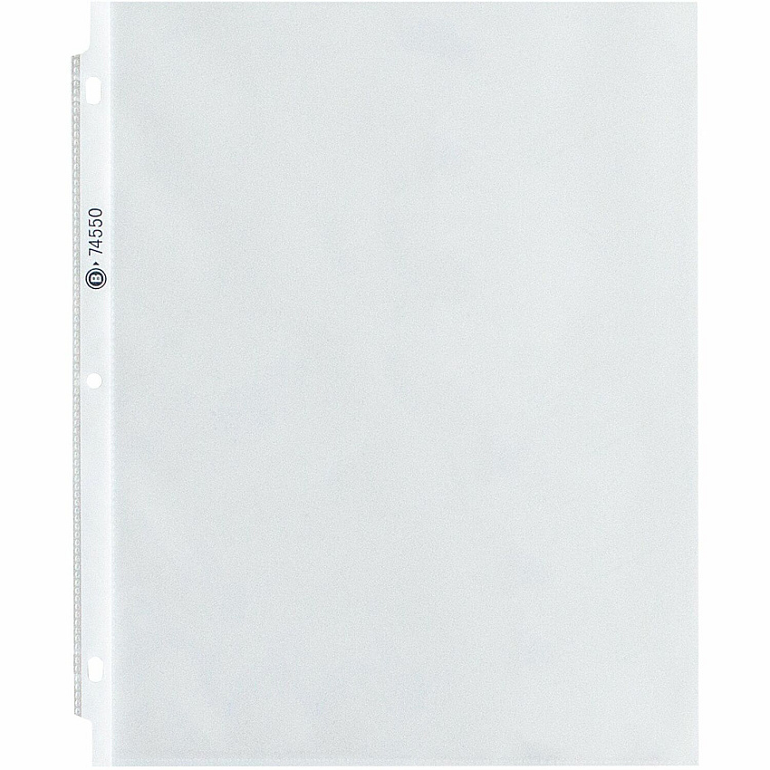 Business Source Top-Loading Poly Sheet Protectors 3.3 mil Thickness - For Letter 8 1/2" x 11" Sheet - 3 x Holes - Ring Binder - Rectangular - Clear - Polypropylene - 100 / Box (BSN74550)