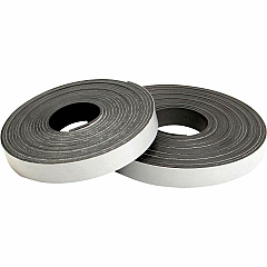 Baumgartens Zeus Magnetic Tape 15 ft Length x 0.50" Width - Black - Adhesive Backing - Dispenser Included - Cutter Edge Dispenser - For Calendar, Mount Picture/Poster, Sign, Photo, Art, Crafting, Project, Picture, Business Card, Office, Room, ...  (66022)